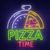 Neonowy znak "Pizza"