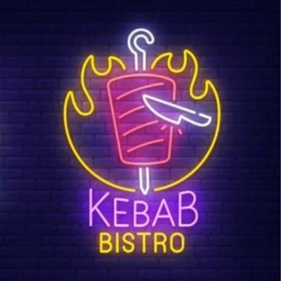 Неонова вивіска "Kebab\Шаурма"  3 фото