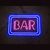 Neon sign-wskaźnik Bar