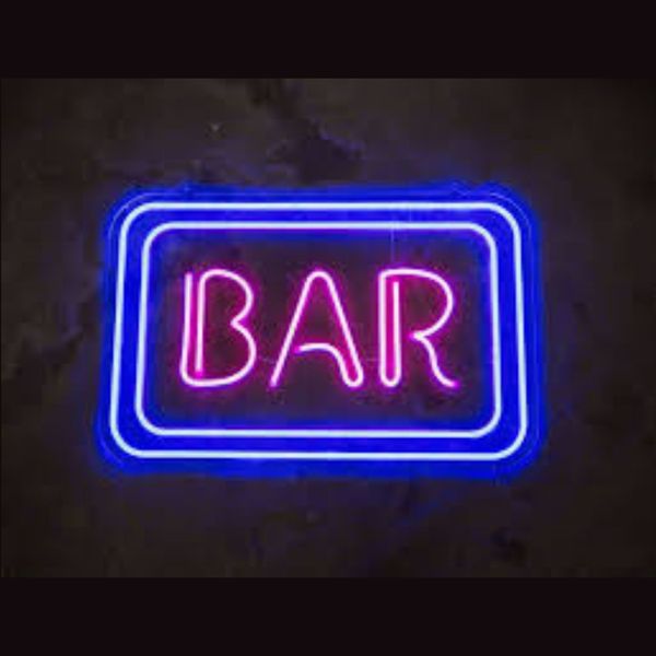 Neon sign-wskaźnik Bar